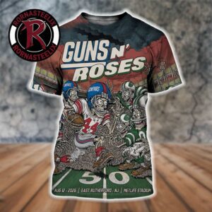 Guns N Roses MetLife Venue Poster At MetLife Stadium On August 12 2026 East Rutherford NJ All Over Print Shirt