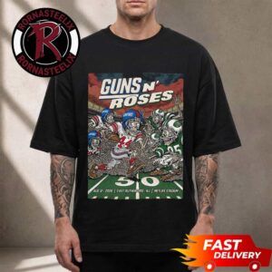 Guns N Roses MetLife Venue Poster At MetLife Stadium On August 12 2026 East Rutherford NJ Unisex T Shirt