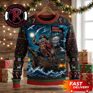 Iron Maiden Pirates Of The Caribbean Art Christmas Gift For Fan Iron Maiden Ugly Sweater
