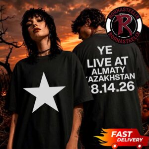 Kanye West Ye Live At Almaty Central Stadium On August 14 2026 Almaty Kazakhstan Unisex T Shirt Two Sided