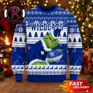 Kentucky Wildcats x Grinch Christmas Gift NCAA Ugly Sweater