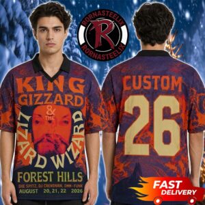 King Gizzard And The Lizard Wizard 2026 Merch Tour Jersey At Forest Hills Stadium NY On August 20 21 22 2026 Football Jersey