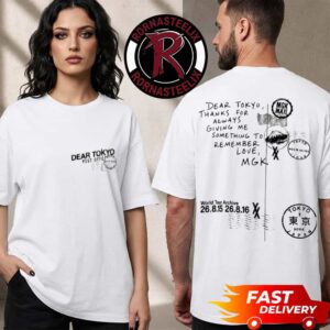 MGK Machine Gun Kelly Dear Tokyo Tee 2026 World Tour Archive August 15 16 2026 Unisex T Shirt Two Sided