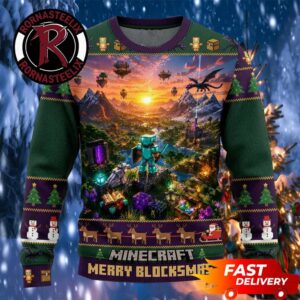 Minecraft Merry Blocksmas Open World Minecraft Ugly Sweater