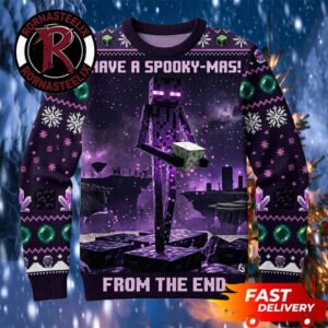 Minecraft Slender Man Have A Spooky Mas From The End Minecraft Ugly Sweater