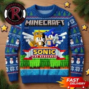 Minecraft x Sonic The Hedgehog 2026 Gift Minecraft Ugly Sweater