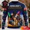 Santa Claus Voxel Christmas Delivery Minecraft Ugly Sweater Santa Claus Voxel Christmas Delivery Minecraft Ugly Sweater