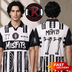 Misfits Exclusive Merch Camisa Retro Misfits 77 Football Jersey Misfits Exclusive Merch Camisa Retro Misfits 77 Football Jersey