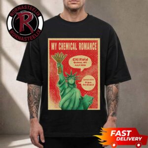 My Chemical Romance Event Poster 2026 At Citi Field On August 9 2026 Queens New York Unisex T Shirt