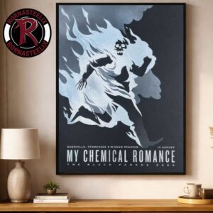 My Chemical Romance The Black Parade 2026 Tour Nashville TN Event Poster At Nissan Stadium On August 13 2026 Poster Decor Canvas