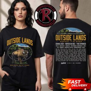 Outside Lands 2026 Merch Tee Bison Event At Golden Gate Park In San Francisco CA On August 7 9 2026 Unisex T Shirt Two Sided