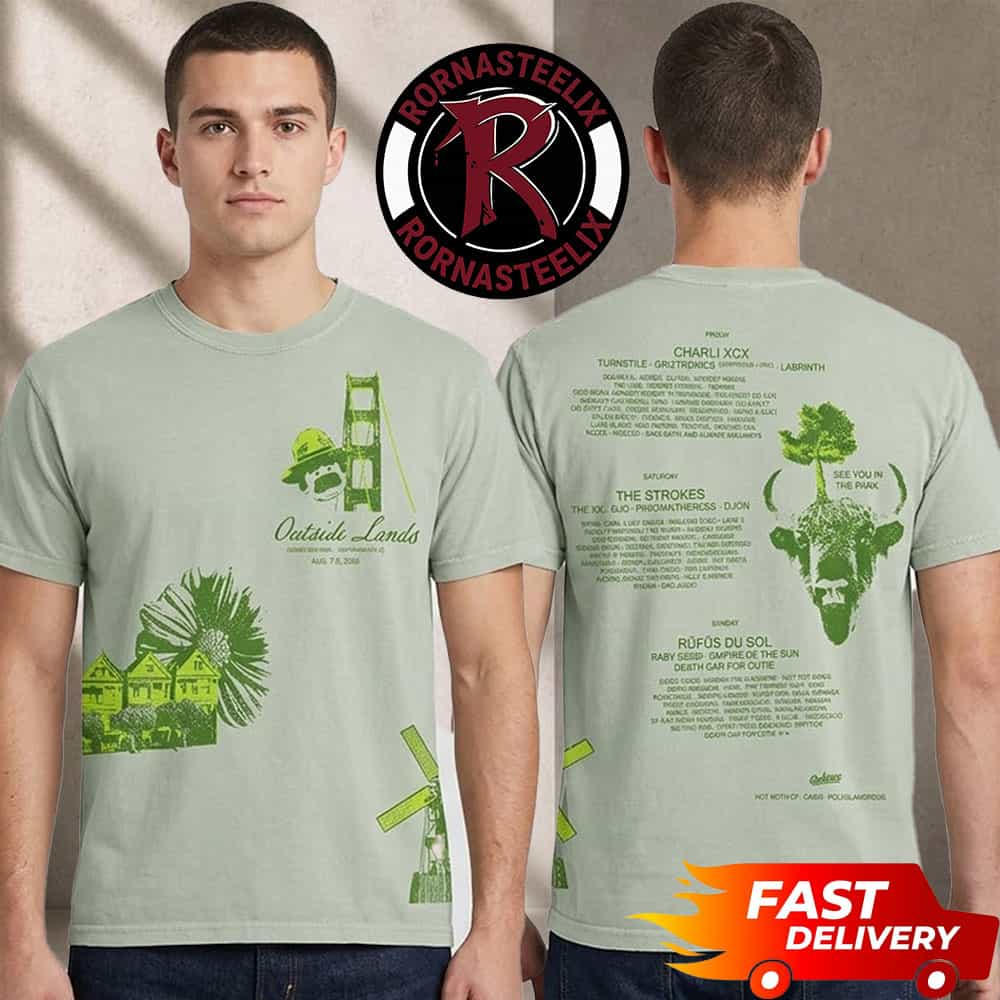 Outside Lands 2026 Merch Tee Icon Event At Golden Gate Park In San Francisco CA On August 7 9 2026 Unisex T Shirt Two Sided Outside Lands 2026 Merch Tee Icon Event At Golden Gate Park In San Francisco CA On August 7 9 2026 Unisex T Shirt Two Sided