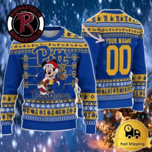 Pittsburgh Panthers Mickey Custom NCAA Ugly Sweater