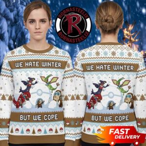 Pokemon Ground Type We Hate Winner But We Cope 2026 Pokemon Ugly Christmas Sweater