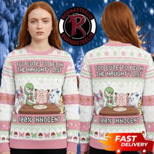 Pokemon Too Cute To Be On Naughty List Pokemon Ugly Christmas Sweater