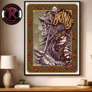 Primus Band Budapest Hungary 2026 Event Poster At Barba Negra Red Stage On August 4 2026 Poster Decor Canvas