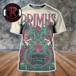 Primus Band Ljubljana Slovenia 2026 Event Poster At Krizanke Summer Theatre On August 3 2026 All Over Print Shirt
