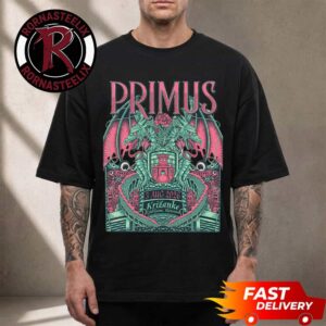 Primus Band Ljubljana Slovenia 2026 Event Poster At Krizanke Summer Theatre On August 3 2026 Unisex T Shirt