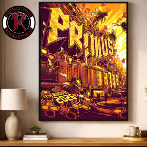 Primus Manchester UK 2026 Event Poster At O2 Victoria Warehouse On August 17 2026 Poster Decor Canvas
