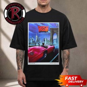 Rush Band Fifty Something Tour 2026 New York City Poster Event On August 1 3 2026 At Madison Square Garden Unisex T Shirt