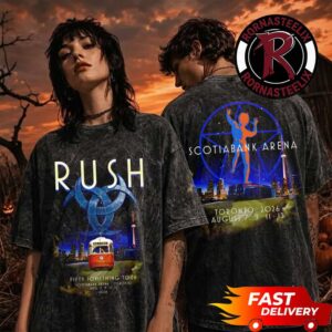 Rush Band Fifty Something Tour 2026 Toronto Exclusive Tee At Scotiabank Arena On August 7 9 11 13 2026 Washed T Shirt