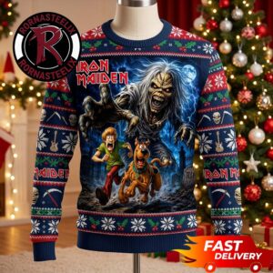 Scooby Doo x Iron Maiden Christmas Horror Night Gift Iron Maiden Ugly Sweater