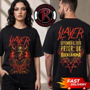 Slayer Rocklahoma 2026 Festivals Tee On September 6 2026 Pryor OK Rocklahoma Unisex T Shirt Two Sided
