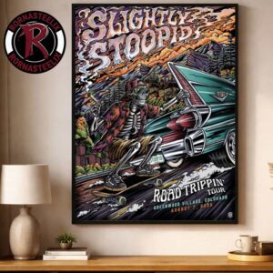 Slightly Stoopid Road Trippin Tour 2026 Greenwood Village Colorado Concert Posters At Fiddler’s Green Amphitheatre On August 7 2026 Poster Decor Canvas