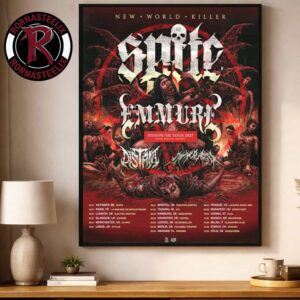 Spite Band New World Killer Europe UK Tour 2027 Schedule Tour Dates Poster Decor Canvas