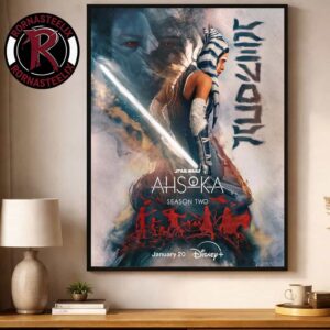 Star Wars Ahsoka Season 2 Official Poster Premieres On January 20 2026 On Disney Plus Poster Decor Canvas