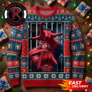 Tom Holland Spider Man Dark Mode Brand New Day 2026 Spider Man Ugly Sweater