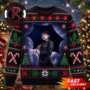 Wednesday Season 1 Official Poster Fan Gift 2026 Christmas Wednesday Ugly Sweater