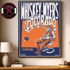 Whiskey Myers Colorado 2026 Denver Event Poster At Fiddler’s Green Amphitheatre On August 2 2026 Southern Hospitality Tour Poster Decor Canvas