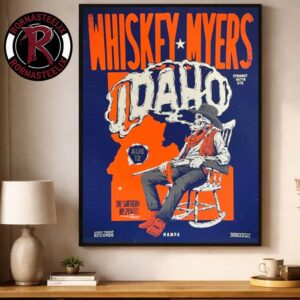 Whiskey Myers Nampa Idaho Venue Poster At Ford Idaho Center Amphitheater On August 12 2026 Southern Hospitality Tour 2026 Poster Decor Canvas