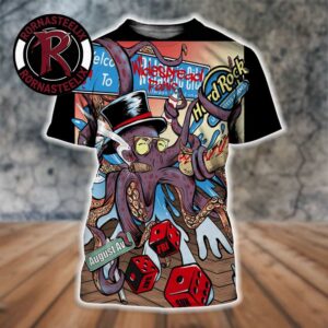 Widespread Panic Atlantic City Poster 3 Nights At Hard Rock Live at Etess Arena On August 14 To 16 2026 Atlantic City NJ Art By Mark Serlo All Over Print Shirt