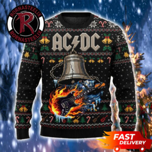ACDC Hells Bells Fire Guitar Pwr Up Tour 2026 ACDC Ugly Sweater