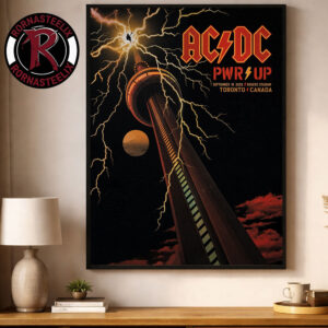 ACDC Toronto Canada Pwr Up Tour 2026 Event Poster At Rogers Stadium On September 16 2026 Poster Decor