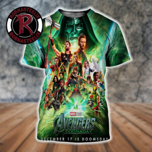 Avengers Doomsday Official All Super Hero Characters December 17 2026 Is Doomsday All Over Print Shirt