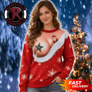 Big Tits Naughty Santa Claus Christmas 2026 Funny Ugly Sweater
