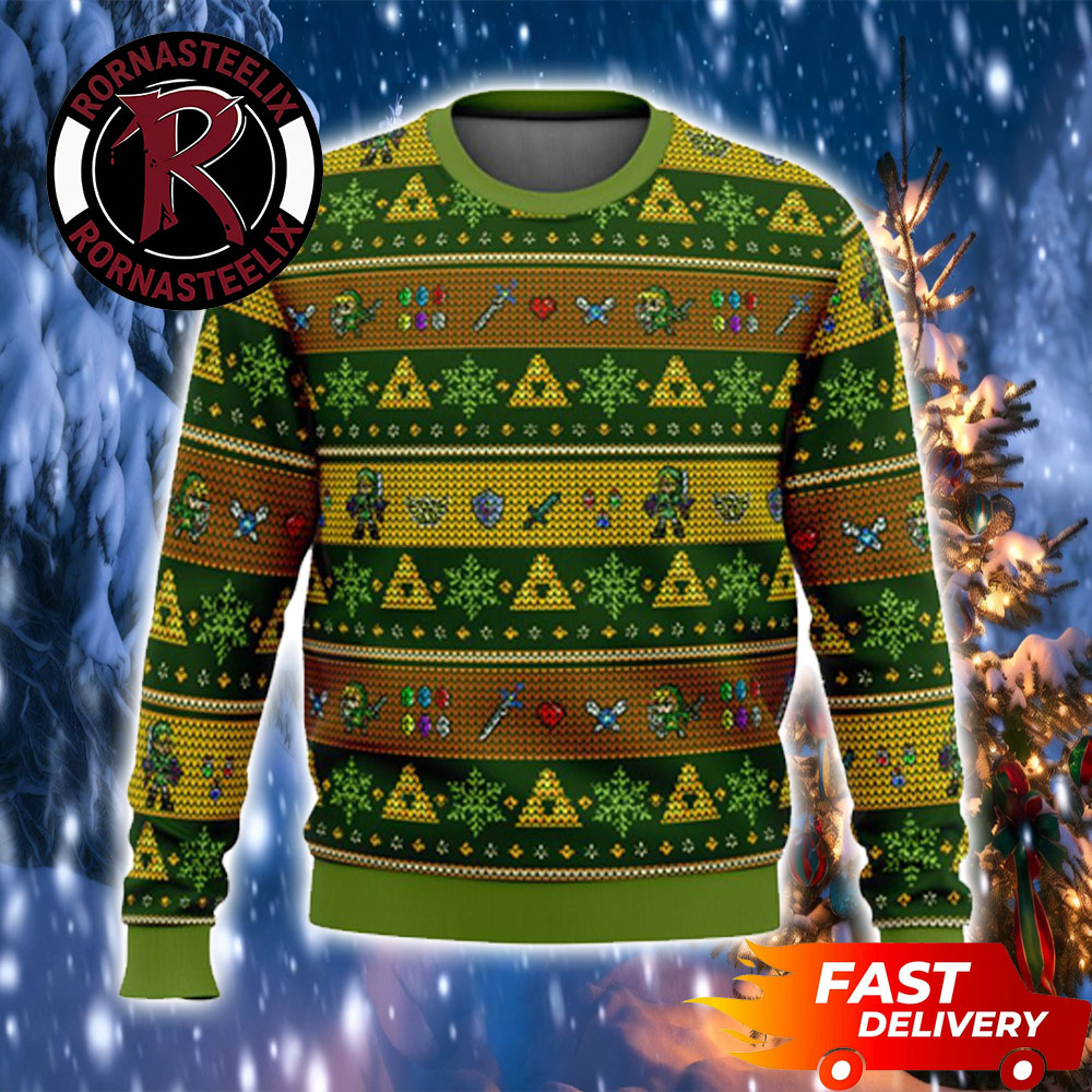 Christmas Gift For Fan Link Adventure Legend Of Zelda Ugly Sweater Christmas Gift For Fan Link Adventure Legend Of Zelda Ugly Sweater