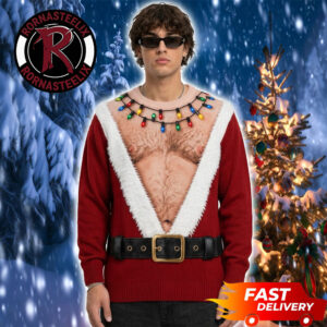 Christmas Santa Claus Big Fat 2026 Funny Ugly Sweater