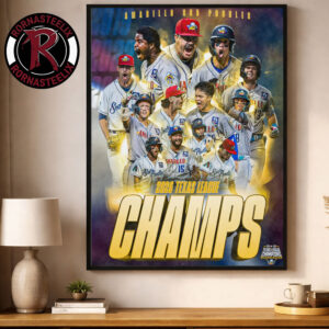 Congrats Amarillo Sod Poodles Champions 2026 Texas League Poster Decor