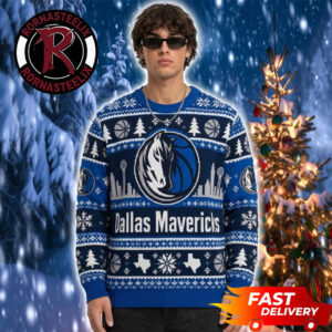 Dallas Mavericks Festive Xmas Fan Gift Basketball NBA Ugly Sweater