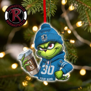 Dallas Mavericks x Grinch Coffee Custom Name Christmas Holiday Gift 2026 NBA Ornament