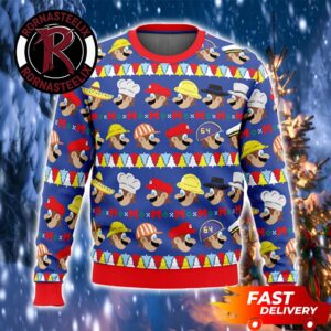 Do The Odyssey Mario Head Super Mario Ugly Sweater