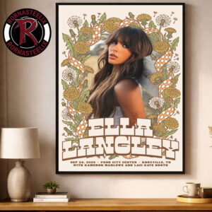 Ella Langley The Dandelion Tour 2026 Knoxville TN Event Poster At Food City Center On September 24 2026 Poster Decor Canvas