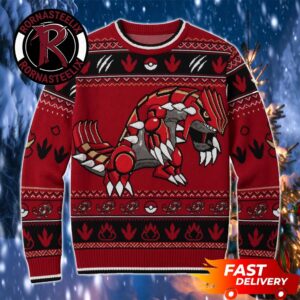 Groudon Pokemon Holiday Gift Christmas Pokemon Ugly Sweater