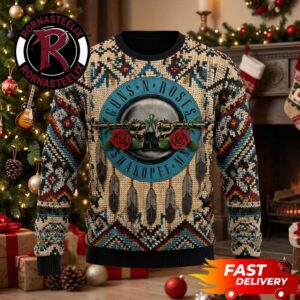 Guns N Roses World Tour 2026 Shakopee MN Christmas Tour Gift Guns N Roses Ugly Sweater Shirt