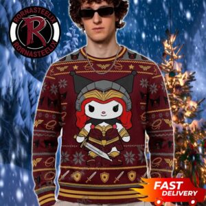 Hello Kitty x The Boys Kuromi x Queen Maeve Christmas Gift Funny Hello Kitty Ugly Sweater