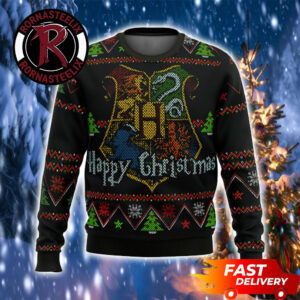 Houses Of Hogwarts Mascot Christmas Gift Harry Potter Ugly Sweater